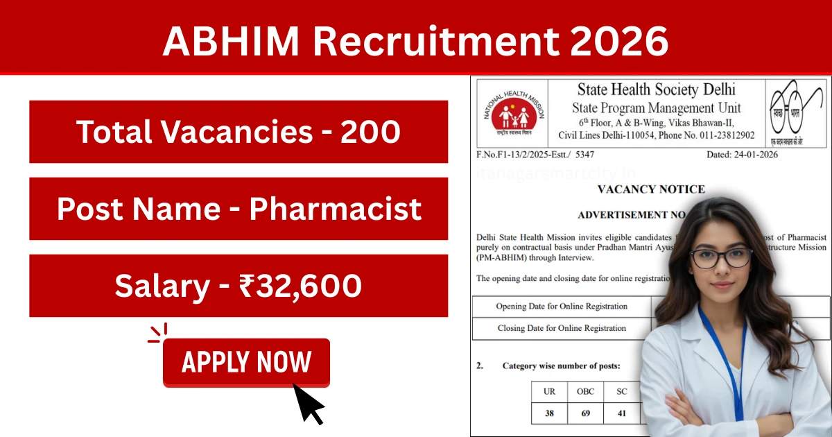 ABHIM Recruitment 2026 Apply Online for Pharmacist Posts