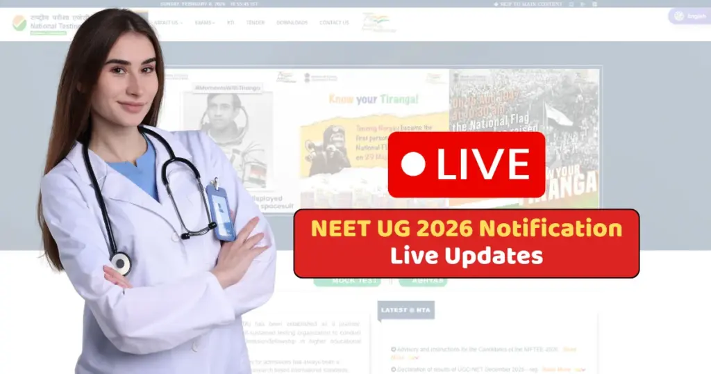 NEET UG 2026 Notification Live Updates neet, nta neet, neet form, neet registration 2026, neet form date 2026, neet registration, neet application form 2026, neet ug, neet nta, neet ug 2026 registration date, neet.nta.nic.in 2026, neet 2026 registration,