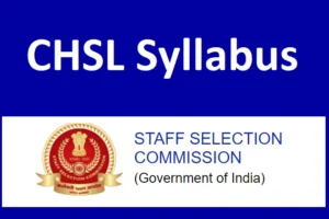 SSC CHSL Syllabus 2026 pdf